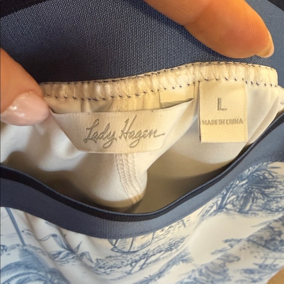 Lady Hagen Scenic Print bottom pleated skort - large - Picture 3 of 4